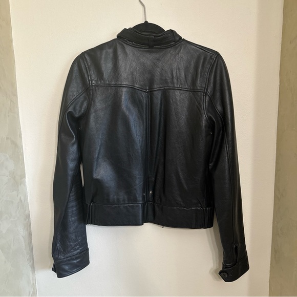 Mike and Chris leather jacket. Black. Women’s small - Picture 9 of 16